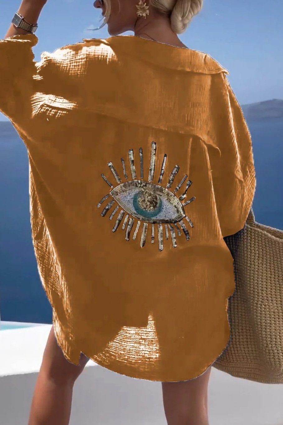 🎁New Casual Sequin Beaded Shirt